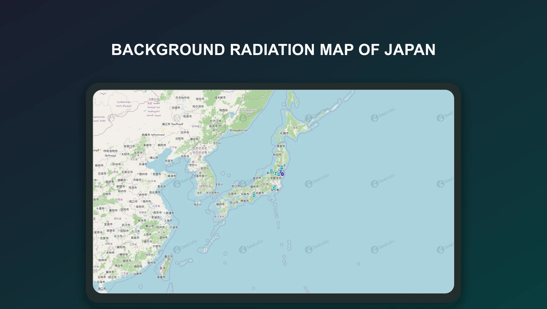 Background Radiation Map